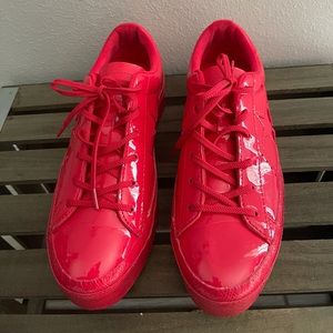Red Patent Leather Converse